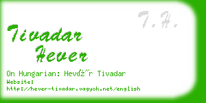 tivadar hever business card